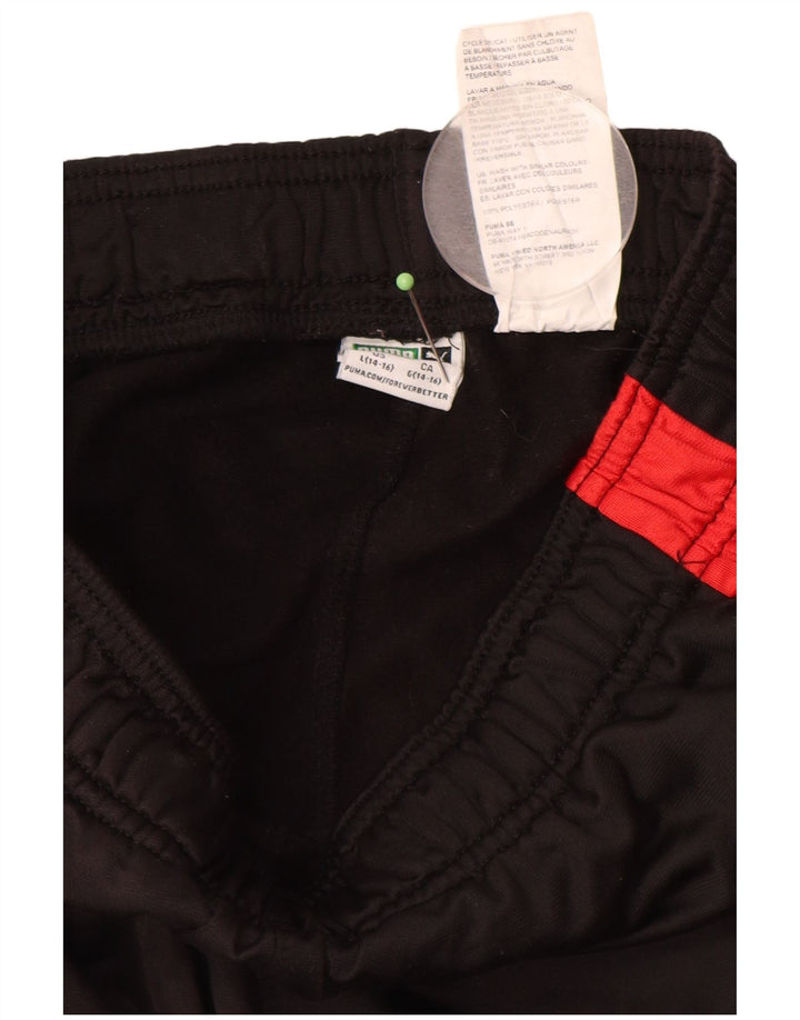 PUMA Pantalones de chándal para niño Joggers 14-15 años Negro Colorblock