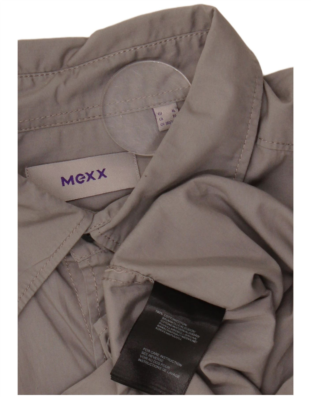 MEXX Camisa Manga Corta Hombre XL Gris Algodón
