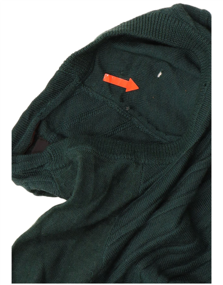 CARRERA Suéter tipo jersey para mujer con cuello barco UK 14 Rayas verdes medianas