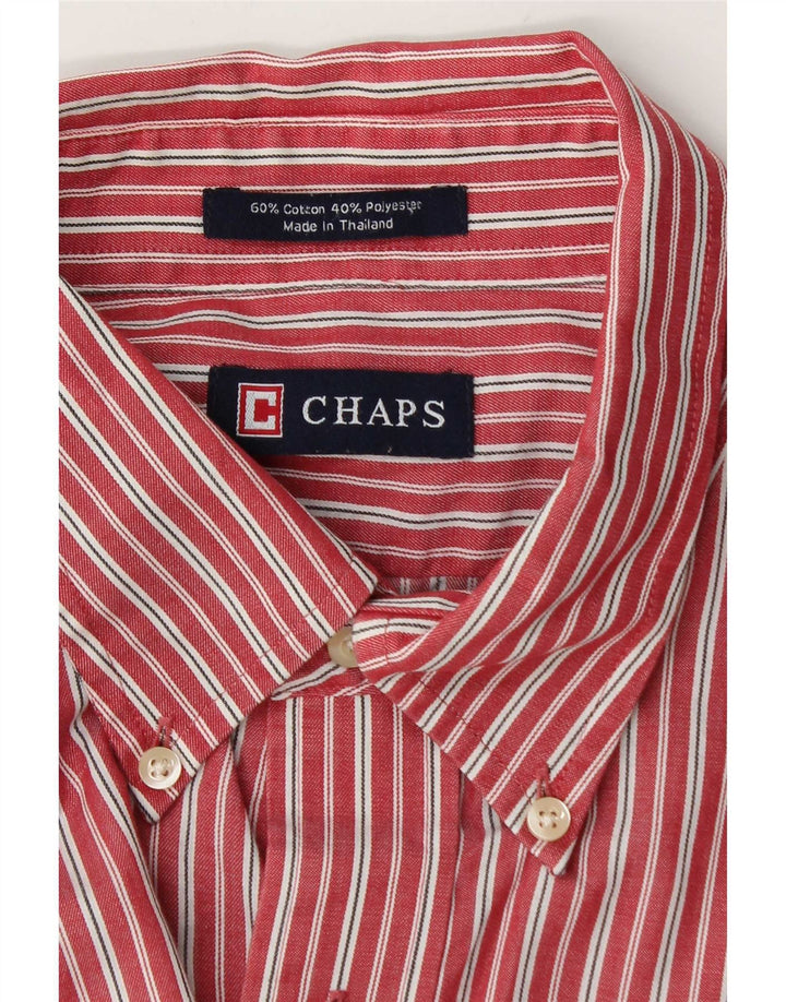 Chaps Camisa Hombre XL Algodón Rayas Rojas