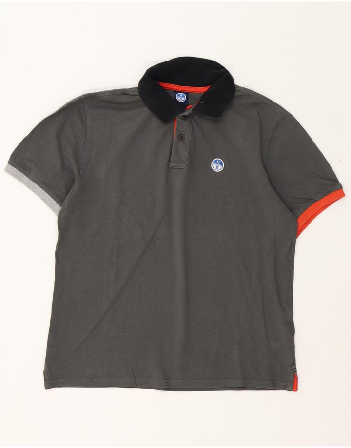 Polo North Sails Hombre Pequeño Algodón Gris