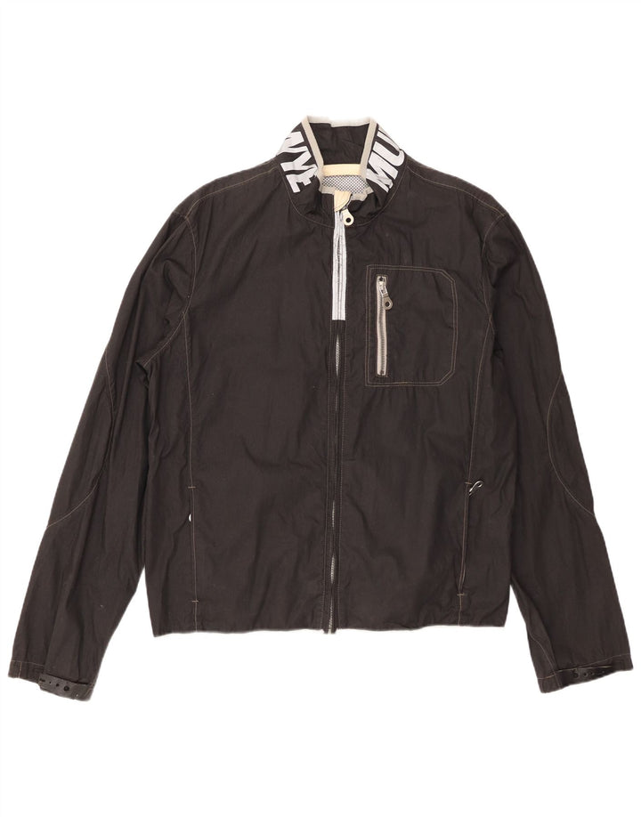 Murphy & Nye Chaqueta Bomber Estampada para Mujer UK 40 XL Algodón Negro