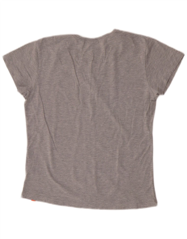 Camiseta Nike Mujer Top UK 10/12 Algodón Gris Medio