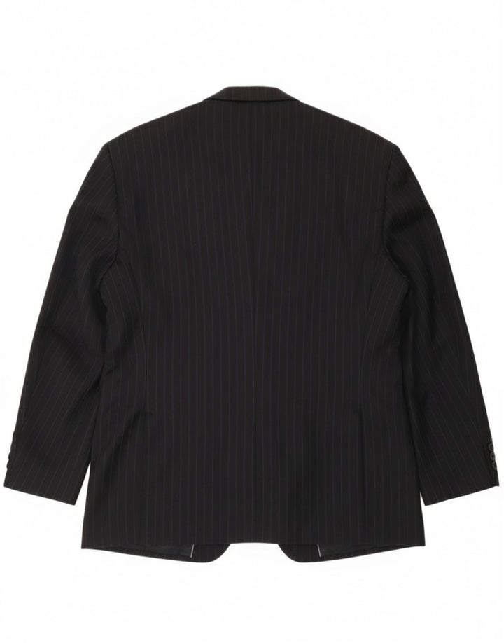 Pierre Cardin Chaqueta tipo blazer de 2 botones para hombre UK 44 2XL Azul marino a rayas