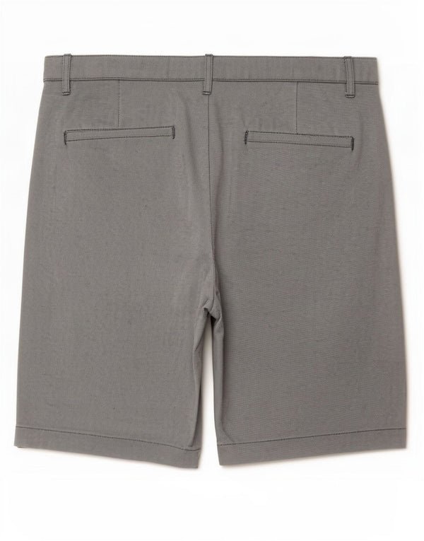 Zara Mens Chino Shorts EU 40 Medium W31 Algodón Gris