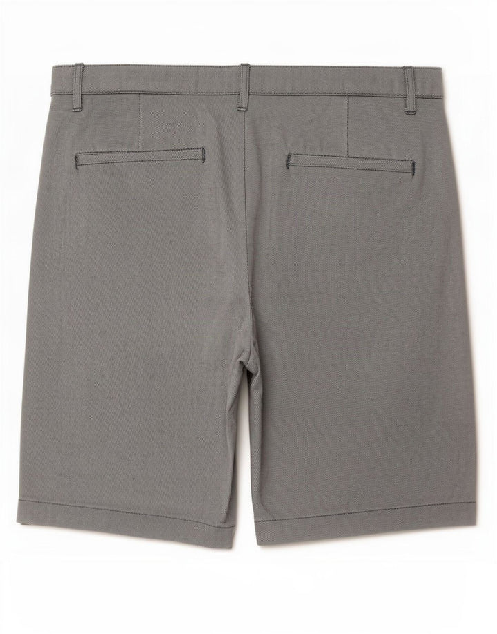 Zara Mens Chino Shorts EU 40 Medium W31 Algodón Gris