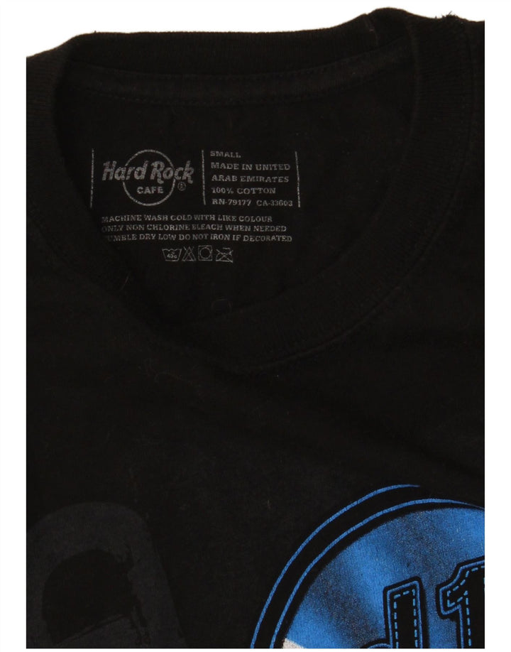 HARD ROCK CAFE Camiseta estampada de Edimburgo para hombre Top pequeño de algodón negro