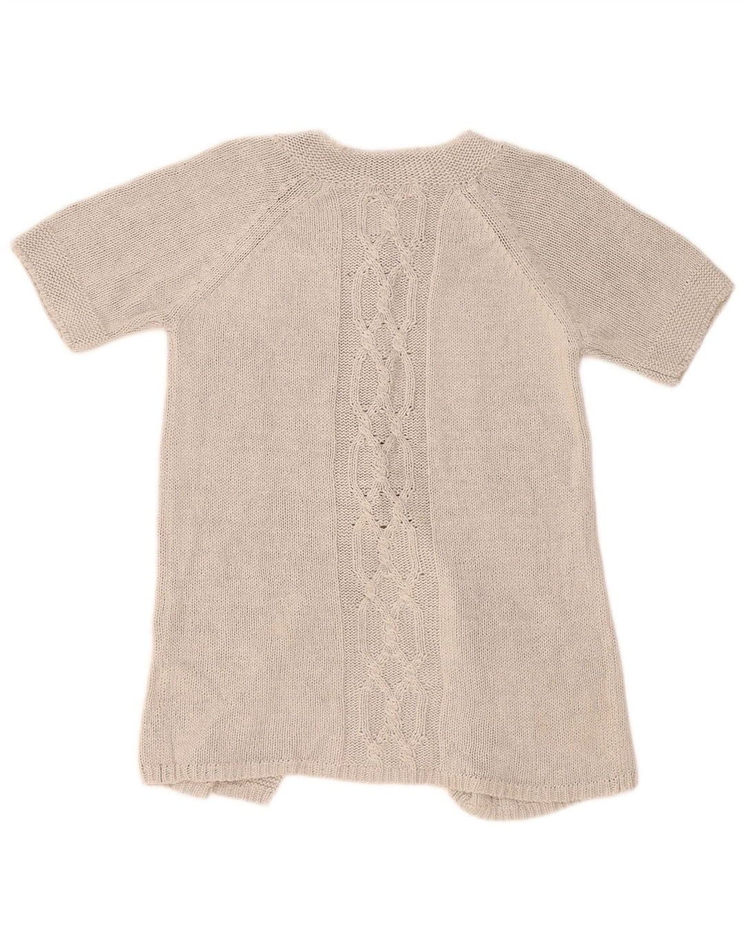 Marks & Spencer - Cárdigan de manga corta para mujer, talla 40, talla mediana, color plateado