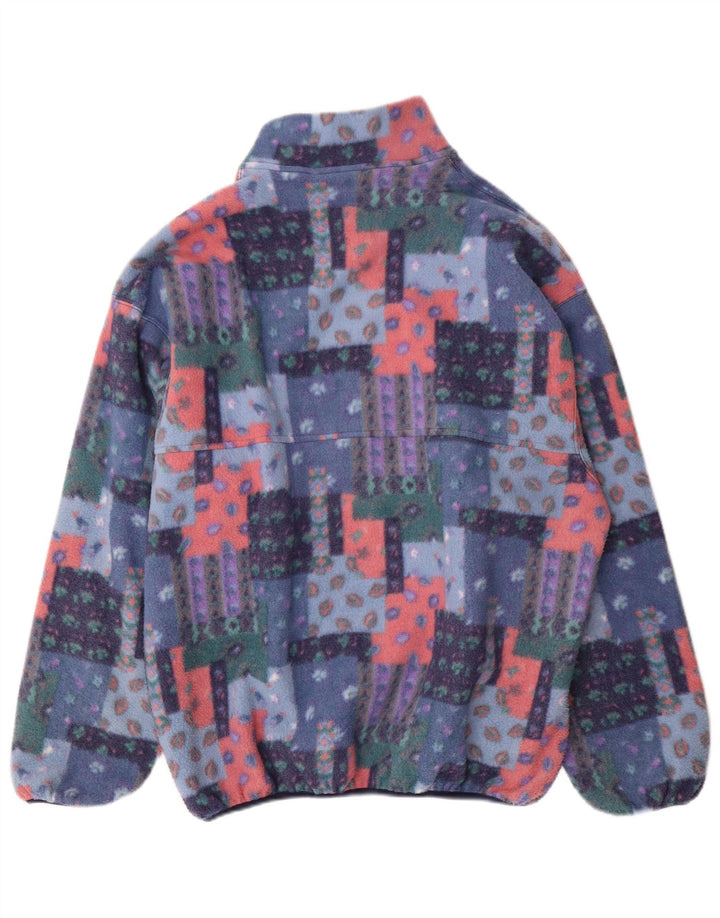 Jersey de forro polar con cuello y botones para hombre Rifle XL Poliéster de patchwork multicolor