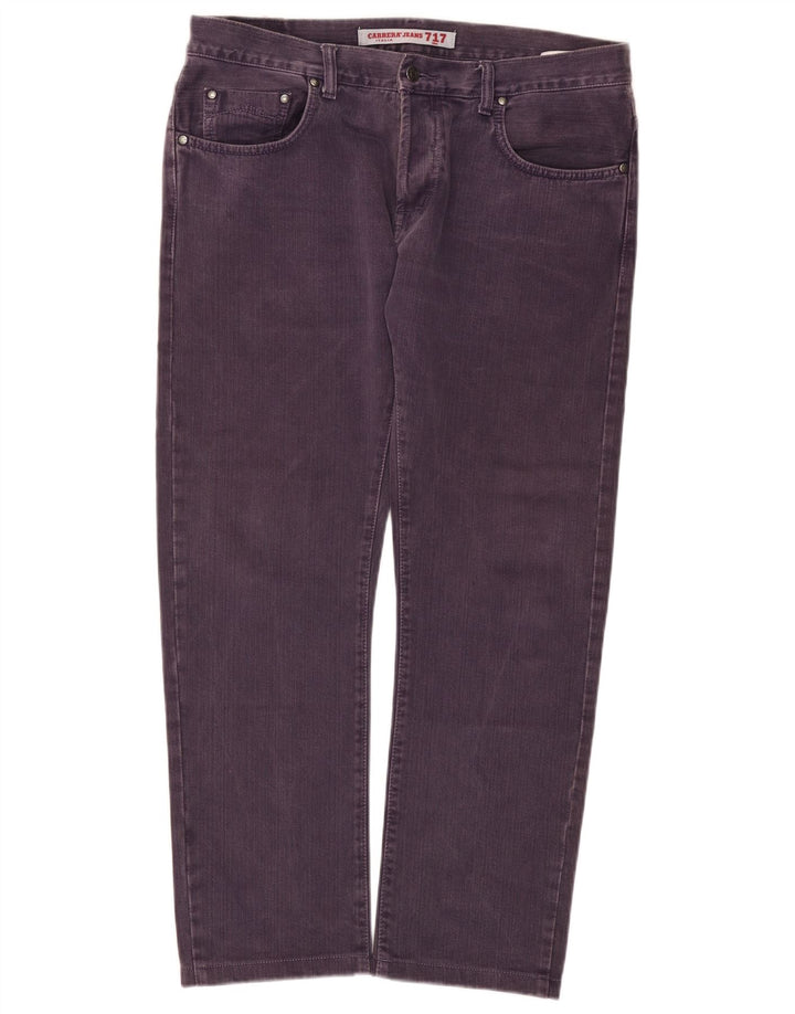 Carrera Jeans rectos para hombre W36 L29 Algodón morado