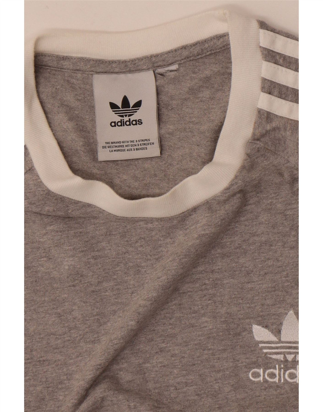 Camiseta Adidas Hombre Top Small Gris Moteado