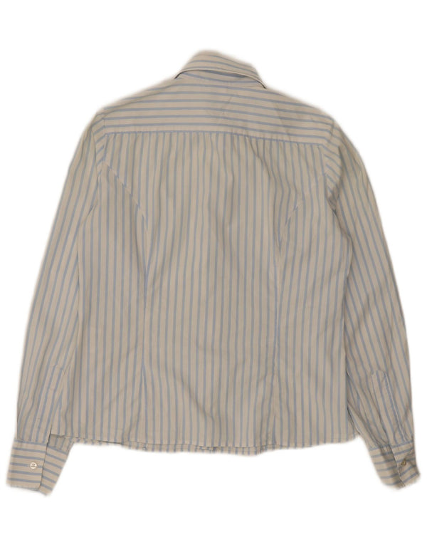 Fay - Camisa para mujer (talla 40), algodón azul a rayas