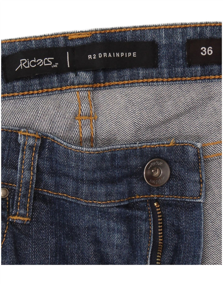 Lee Mens Riders Denim Shorts W36 Grande Algodón Azul
