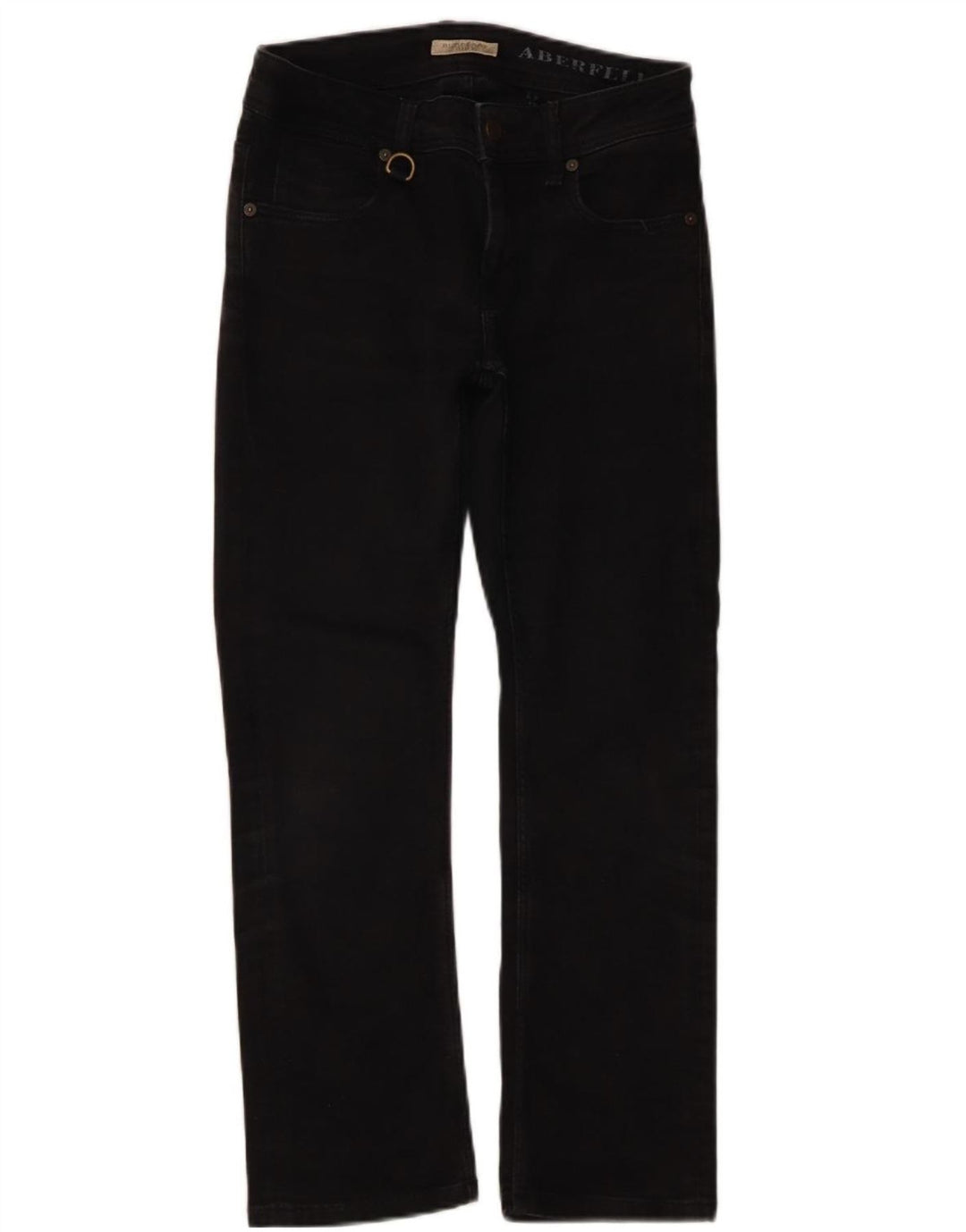 Burberry Vaqueros Rectos Mujer W26 L25 Algodón Negro