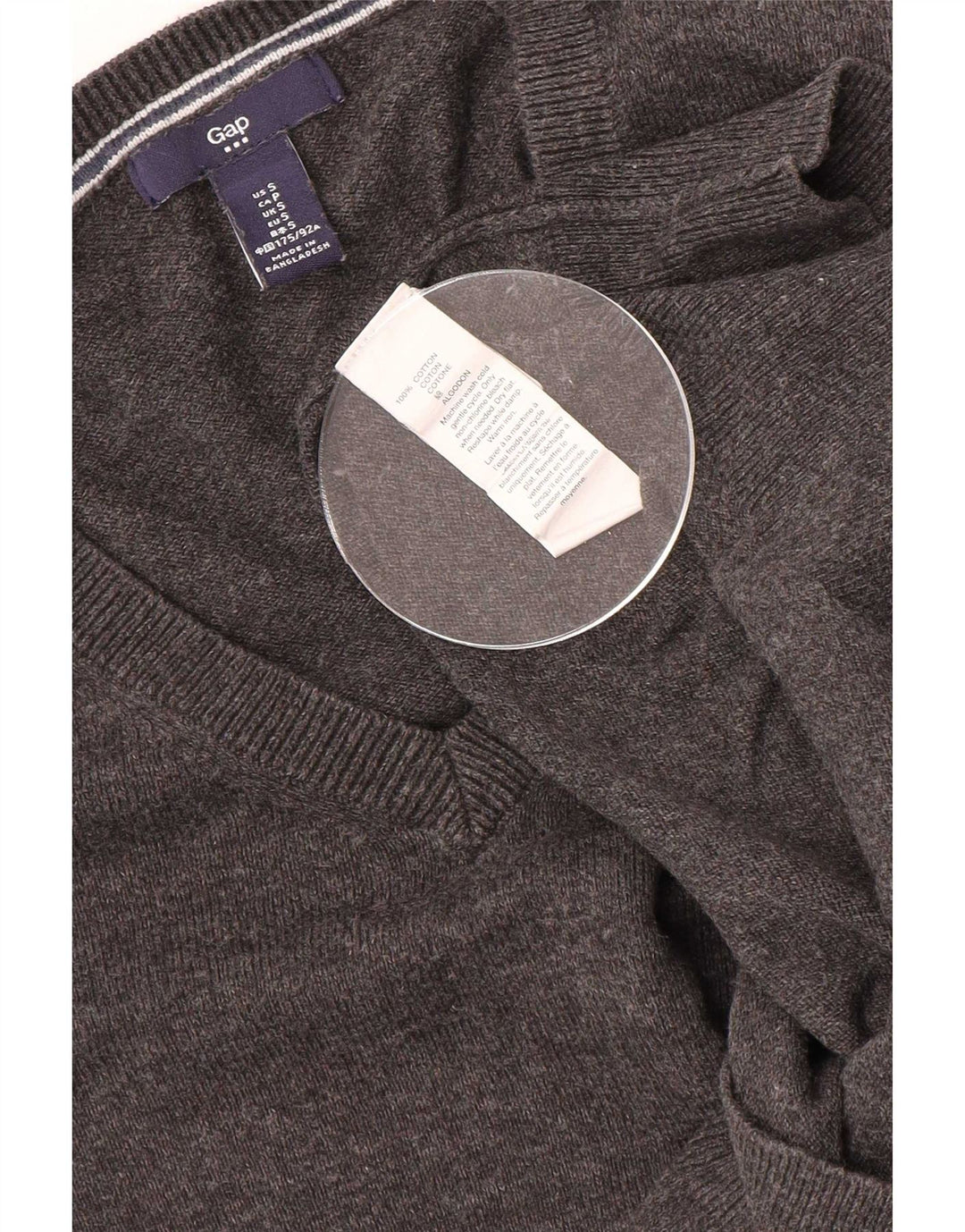 Gap Jersey con Cuello en V para Hombre Pequeño Gris