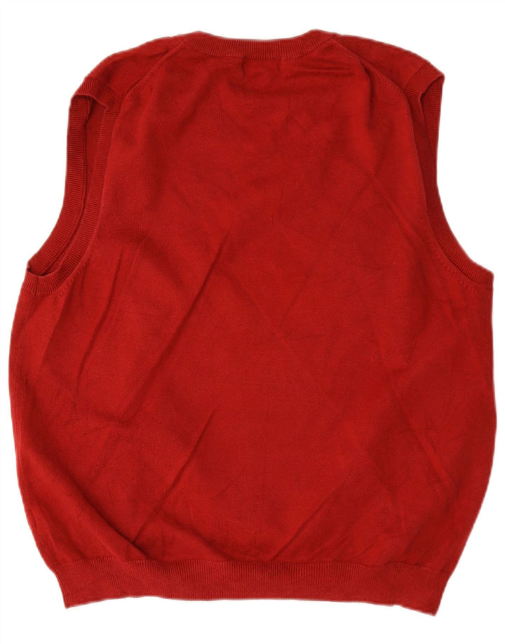 Eddie Bauer - Camiseta sin mangas para hombre, algodón burdeos mediano