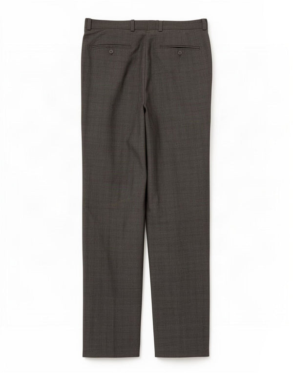 Tommy Hilfiger Pantalones casuales rectos para hombre W33 L32 Poliéster a cuadros grises