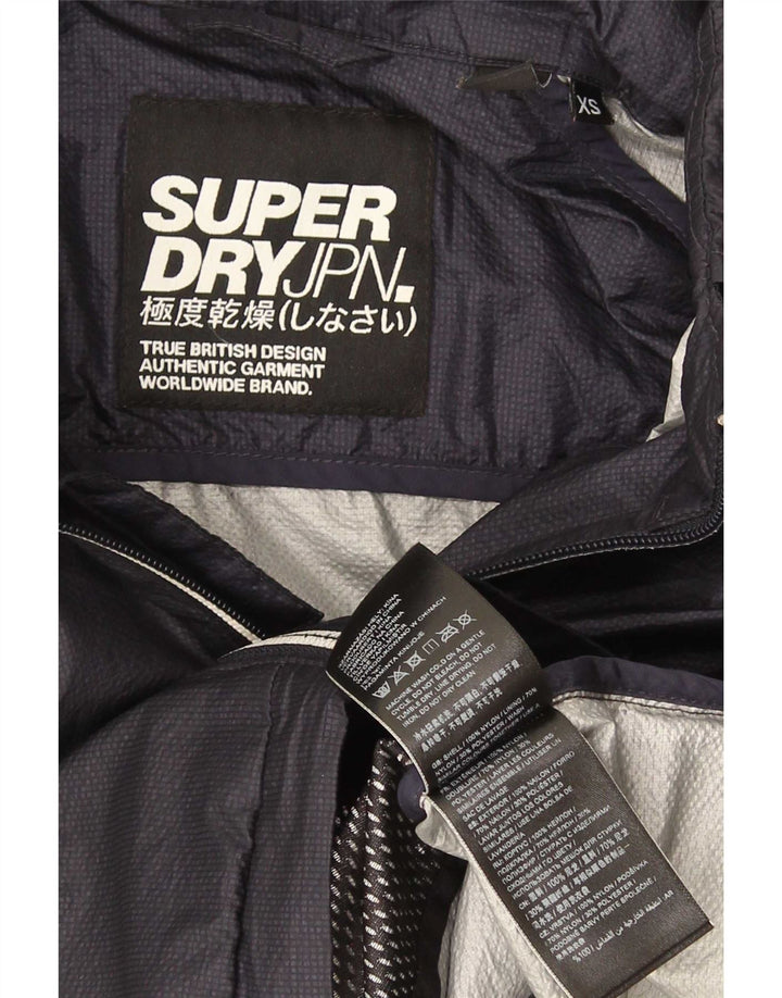 Superdry Chaqueta impermeable para hombre UK 34 XS Nylon azul marino