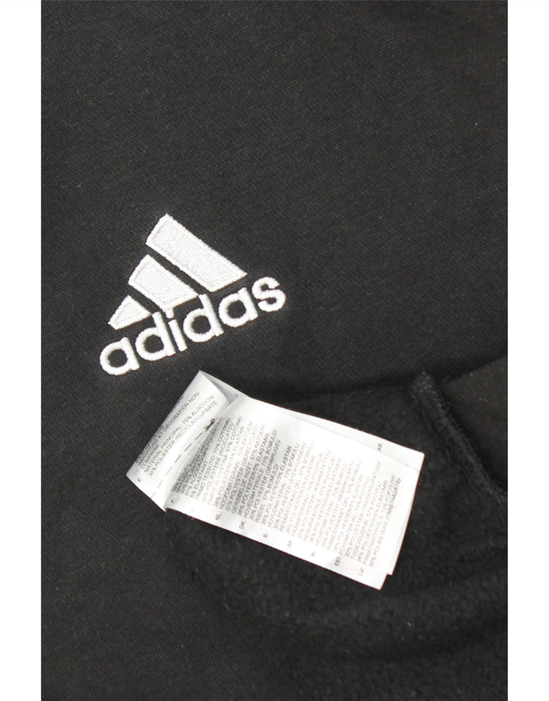 Adidas Hombre Sudadera Jumper XL Negro Algodón