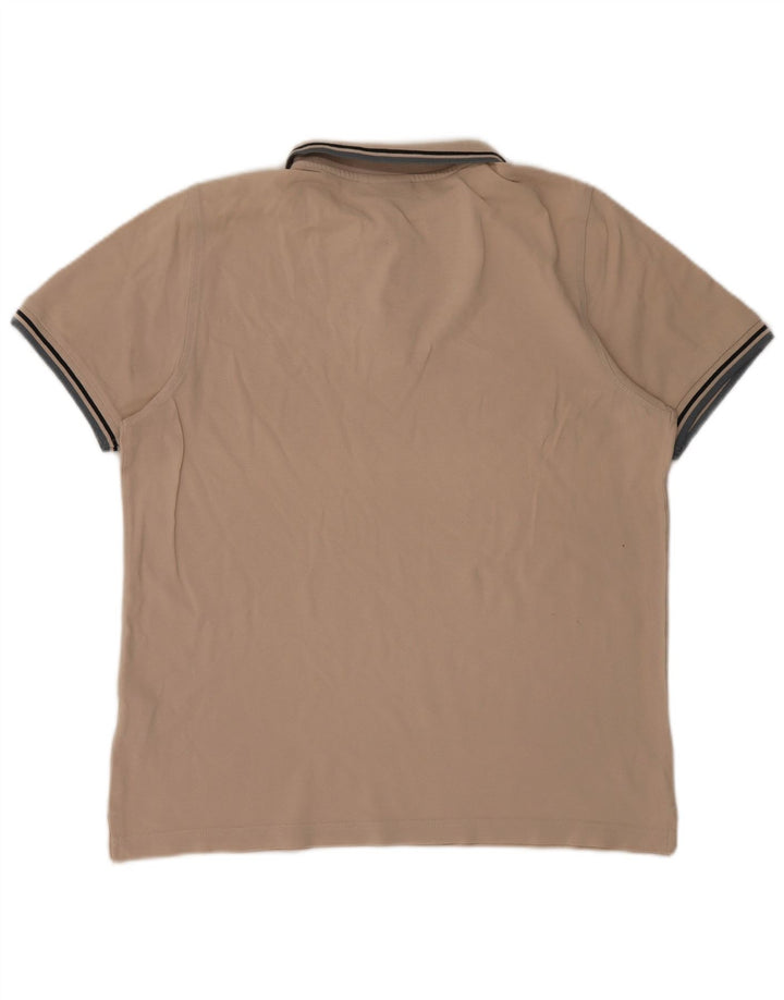 Polo Lotto Hombre Grande Beige Algodón