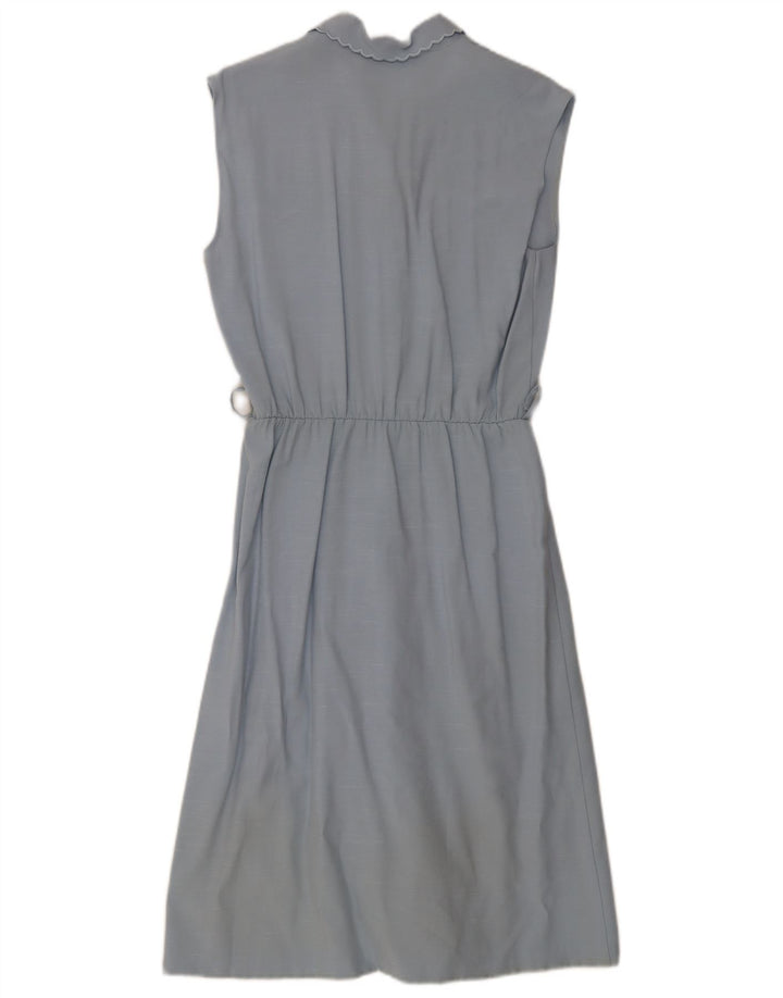 Vestido vintage sin mangas para mujer IT 44 Viscosa azul medio