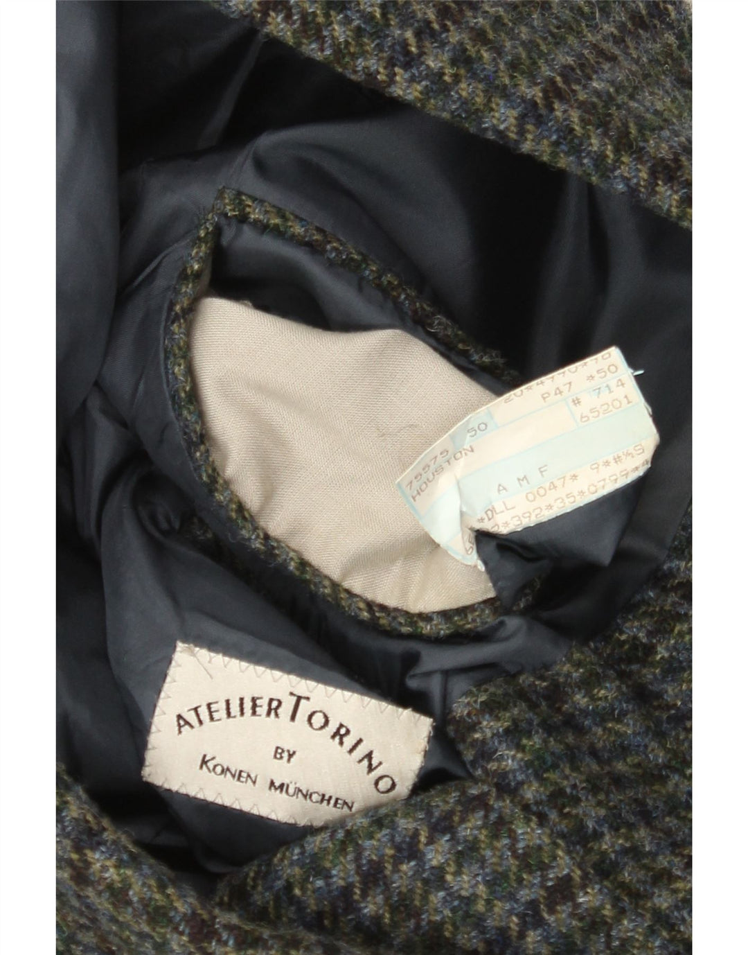 Konen Munchen Chaqueta tipo blazer de 3 botones para hombre EU 50 Large Green Houndstooth