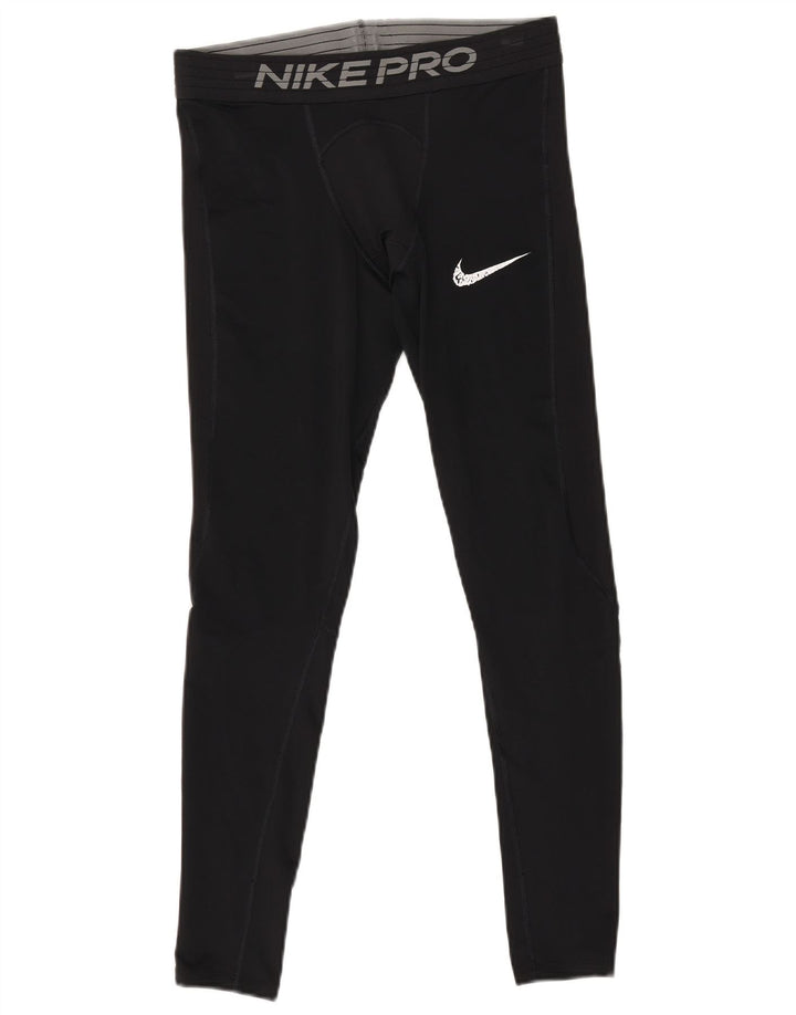Nike Leggings ajustados con estampado gráfico para hombre Poliéster negro mediano