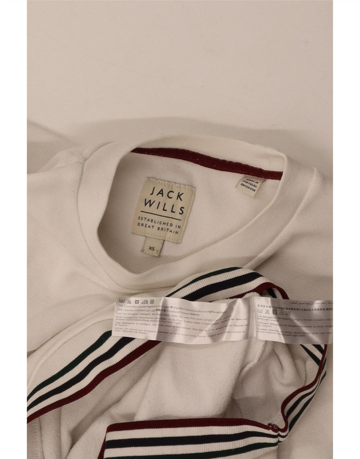 JACK WILLS Mens Sweatshirt Jumper XS White Cotton
