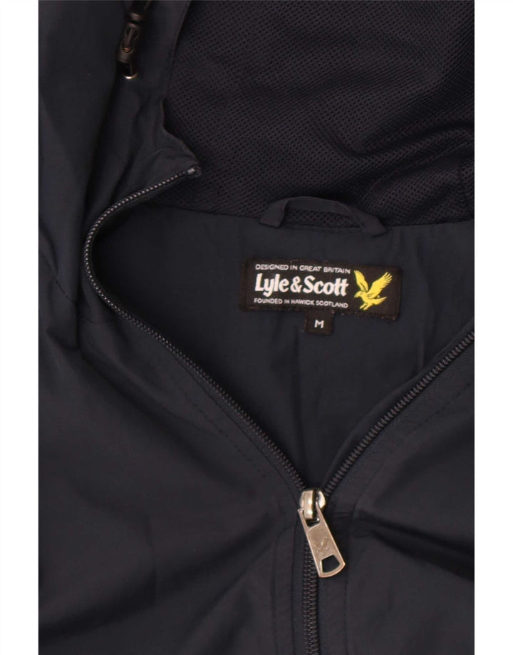 Lyle & Scott Chaqueta impermeable con capucha para hombre UK 38 Medium Azul marino