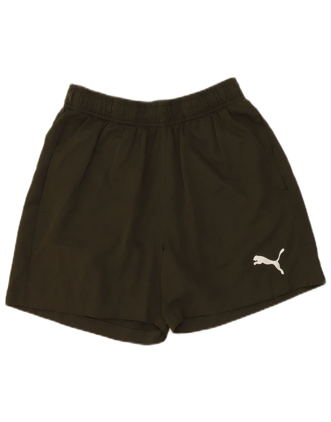 Puma Pantalones cortos deportivos para mujer UK 12 Poliéster verde medio