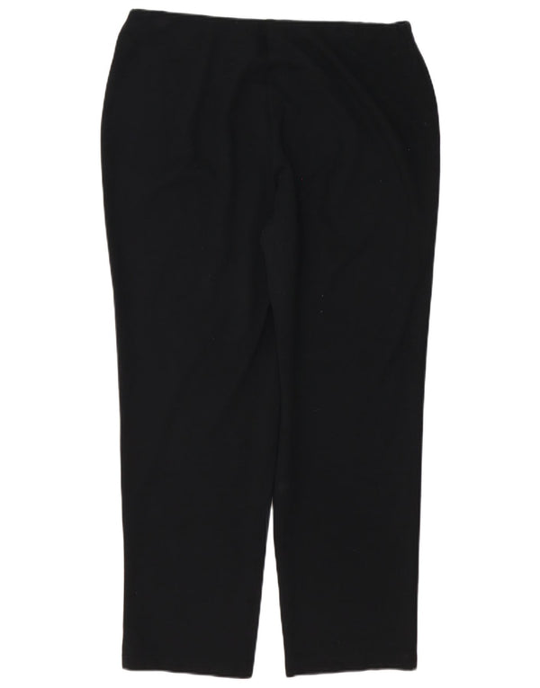 Marks & Spencer Pantalones Casuales Rectos para Mujer UK 40 Large W36 L28 Negro