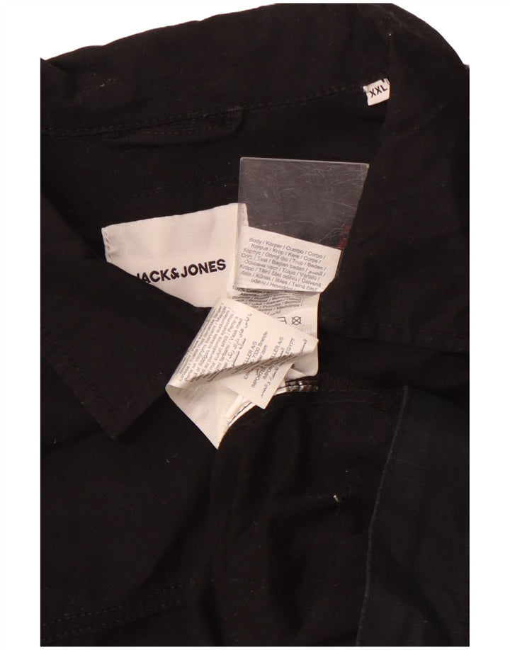Camisa Jack & Jones Hombre 2XL Algodón Negro