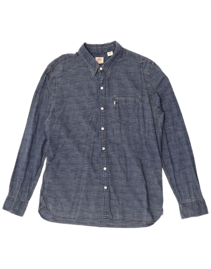 Camisa Levi's Hombre XL Algodón Azul