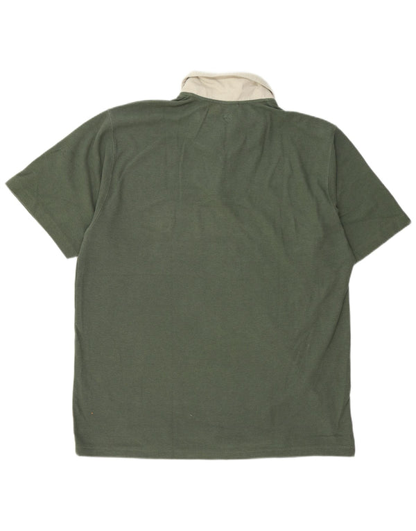 ADIDAS Polo de rugby para hombre UK 48/50 XL Algodón verde