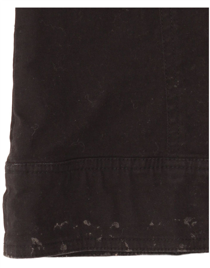Modana Pantalones cargo para mujer UK 10 Small Algodón negro