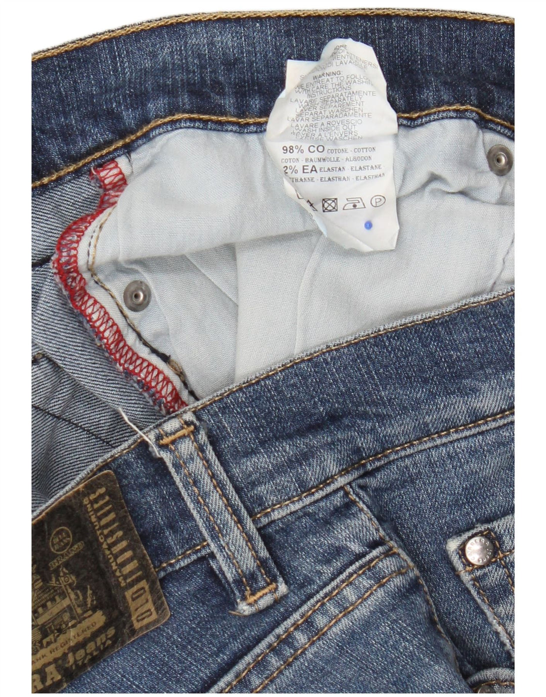 Carrera Mens 717 Slim Jeans IT 48 Medio W33 L31 Algodón Azul