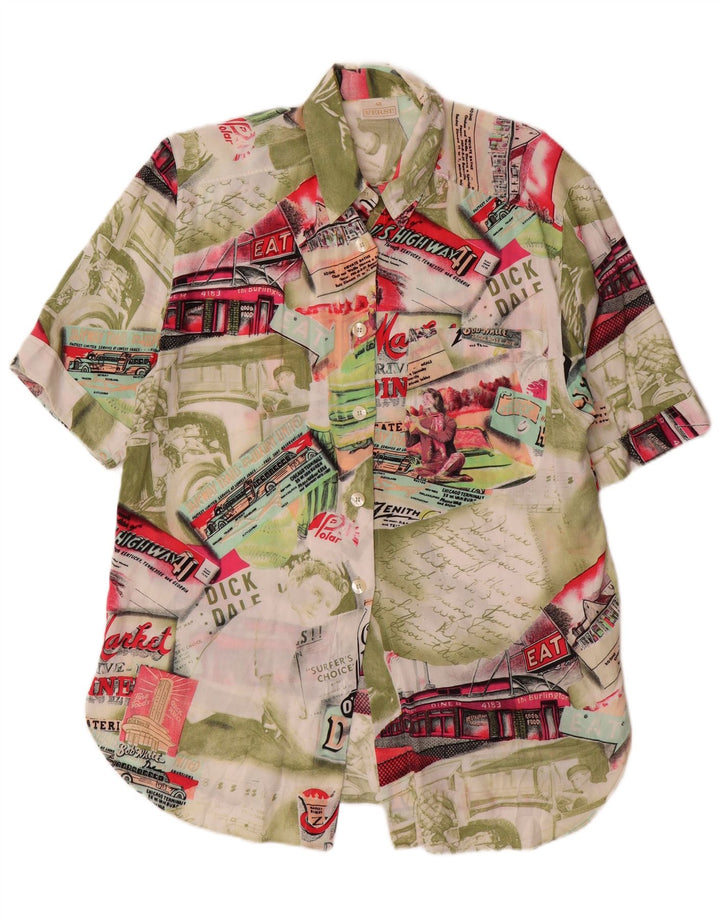 VERSE Blusa camisera gráfica para mujer EU 40 Medium Multicolor Patchwork