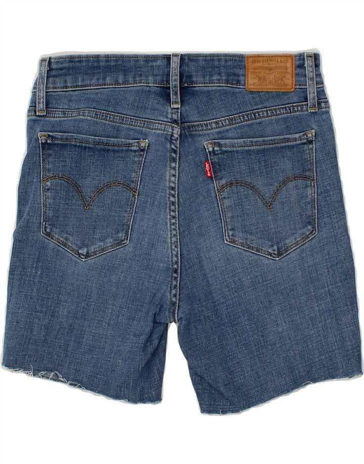 LEVI'S Womens 712 Slim Denim Shorts W28 Medium Blue Cotton Vintage Levi's and Second-Hand Levi's from Messina Hembry 
