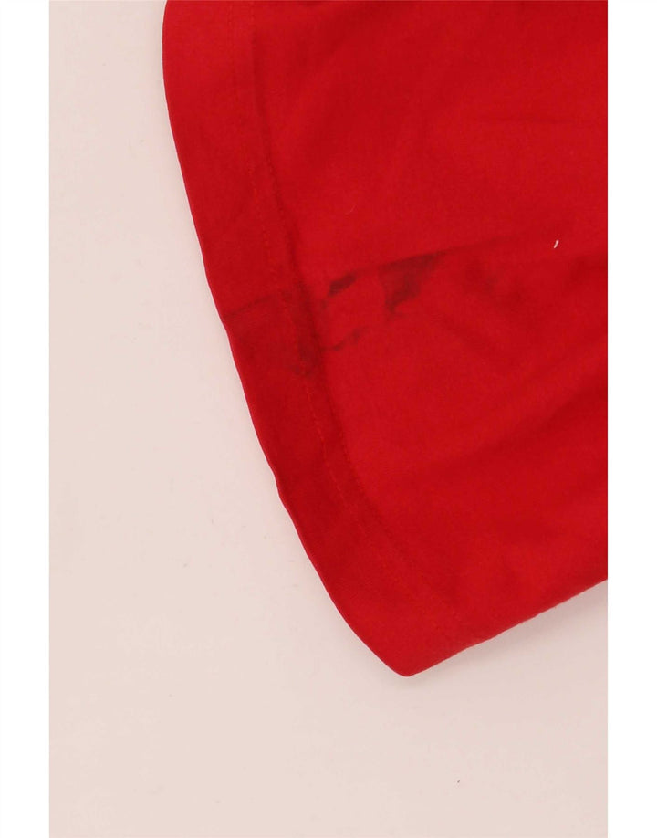 Reebok - Camiseta para hombre, talla grande, color rojo, algodón