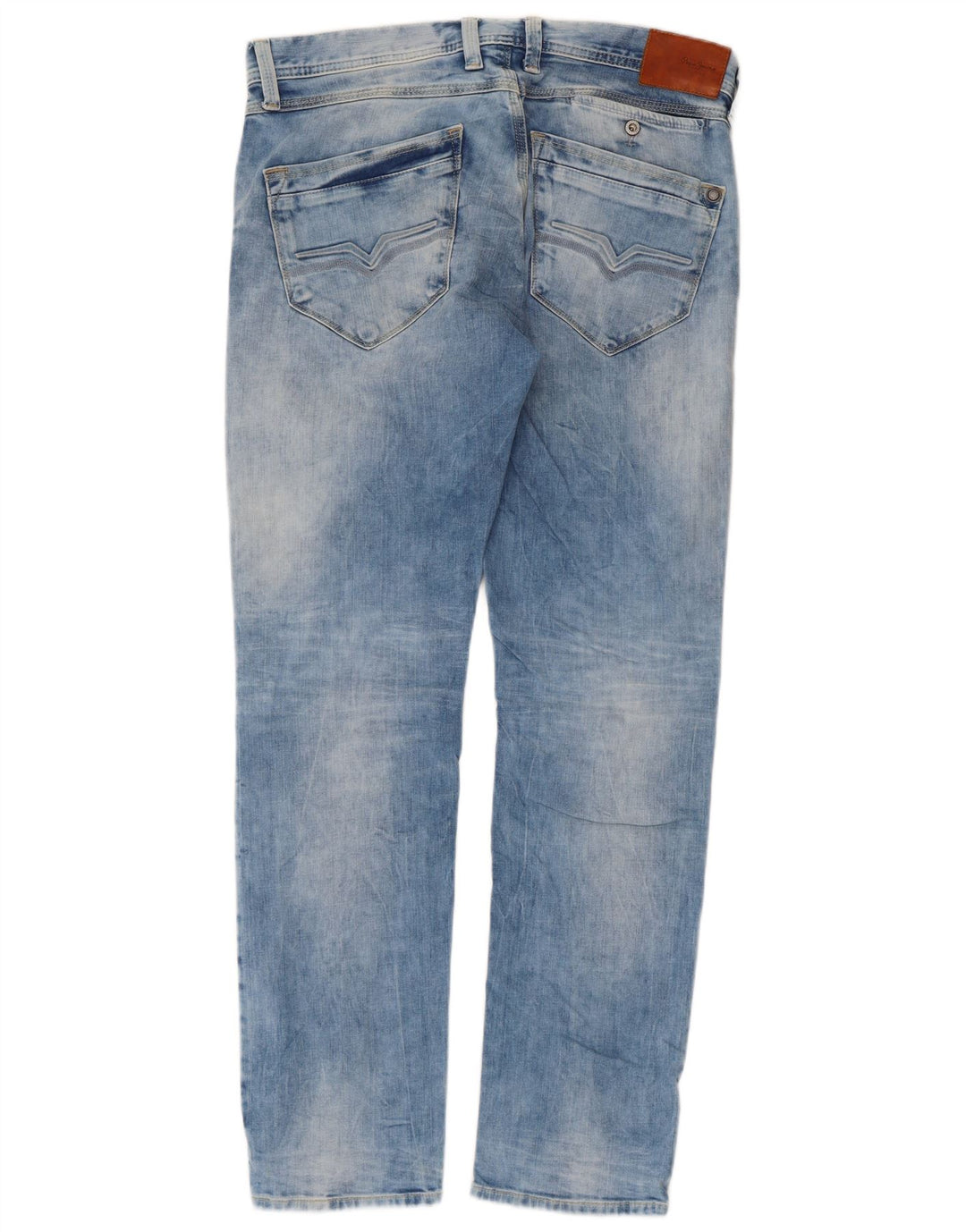PEPE Jeans Vaqueros Rectos Mujer W33 L32 Azul Algodón