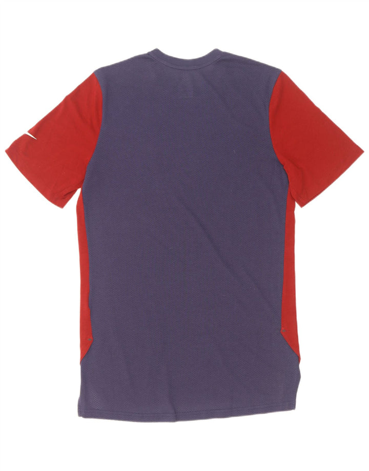 Camiseta Nike Dri Fit para hombre con bloques de color rojo mediano