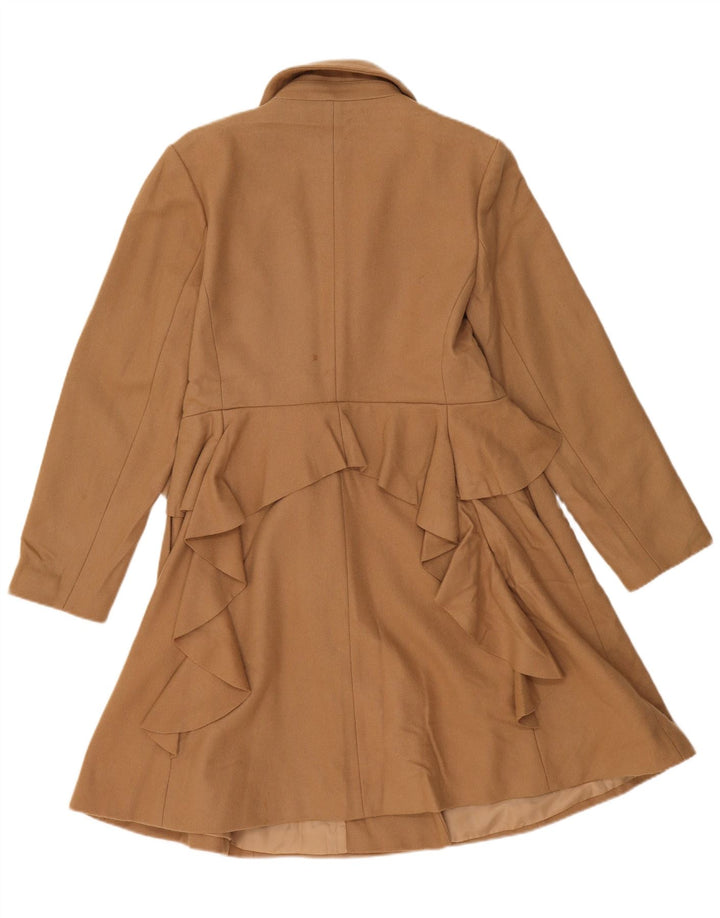 Abrigo de doble botonadura para mujer Oasis UK 46 Lana beige grande