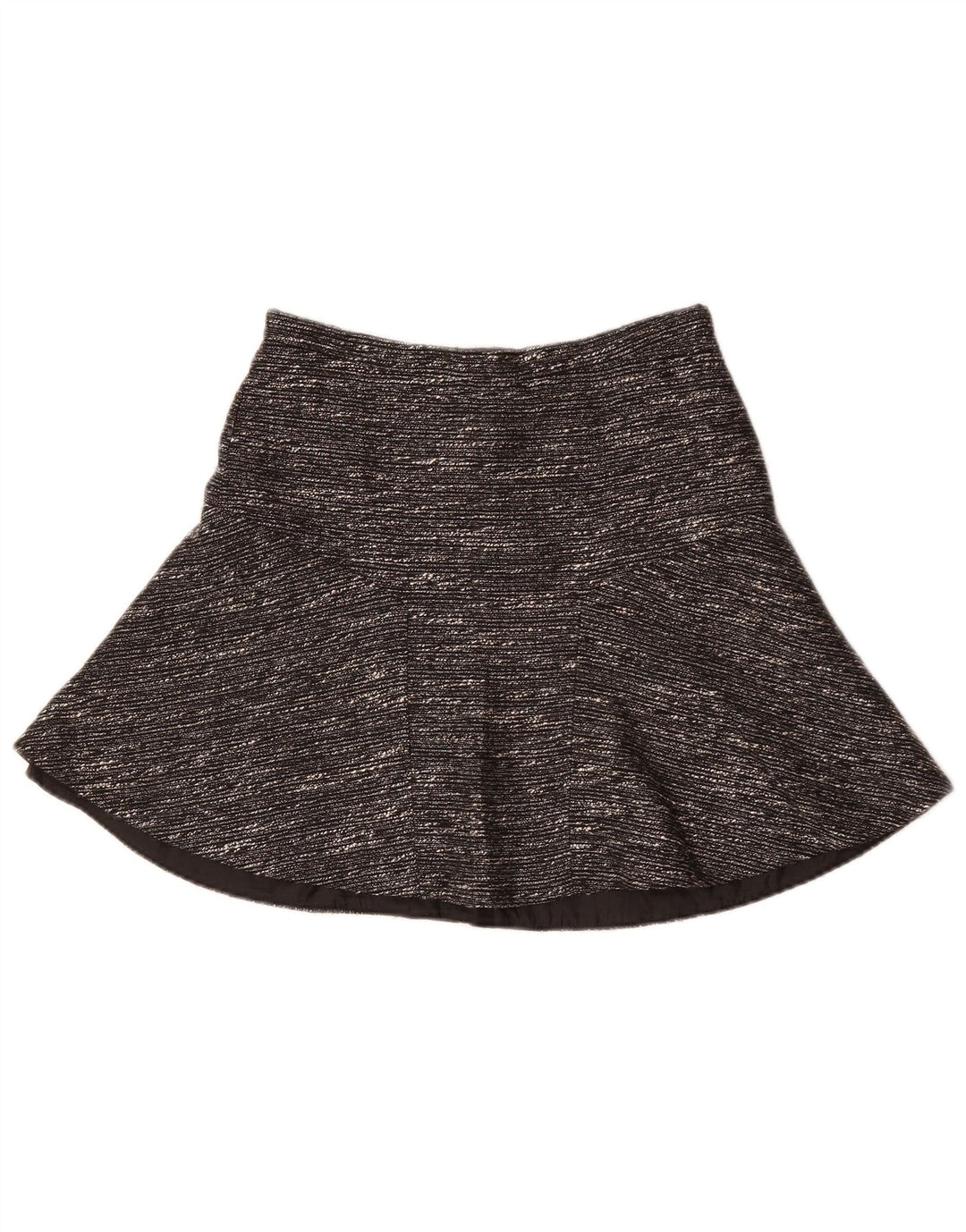 J. CREW Falda acampanada para mujer US 0 XS W28 Poliéster moteado negro