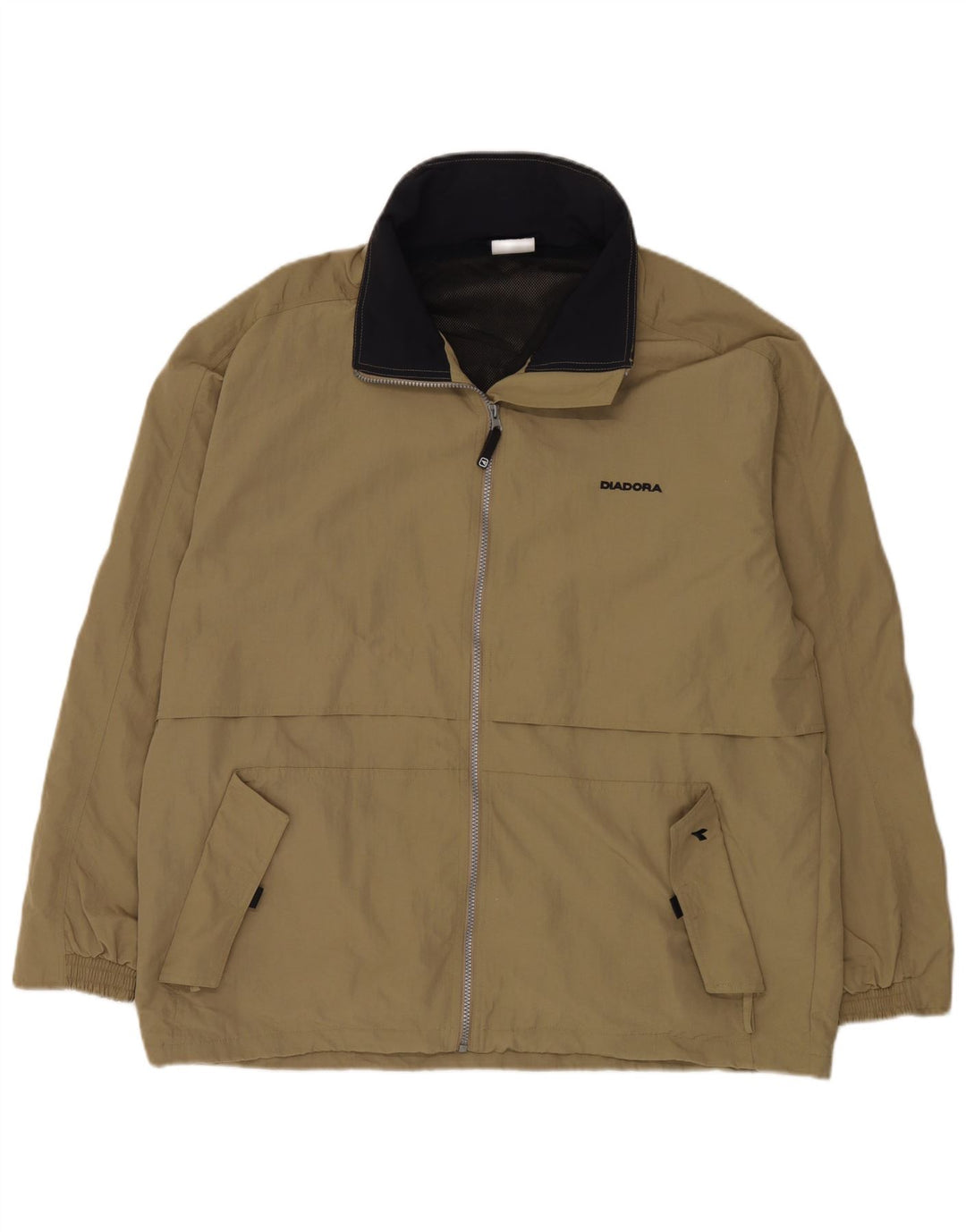 Diadora Hombre Chaqueta Chándal Con Capucha XL Poliamida Caqui