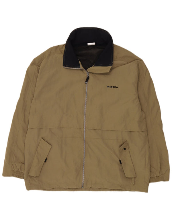 Diadora Hombre Chaqueta Chándal Con Capucha XL Poliamida Caqui