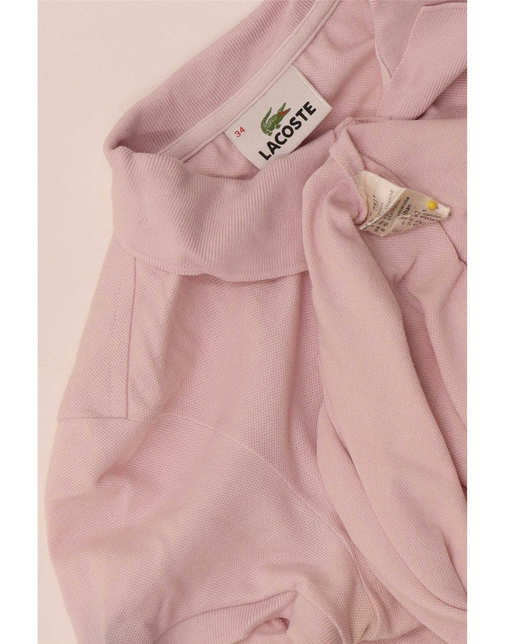 Polo Lacoste Mujer Talla 34 Pequeño Algodón Rosa