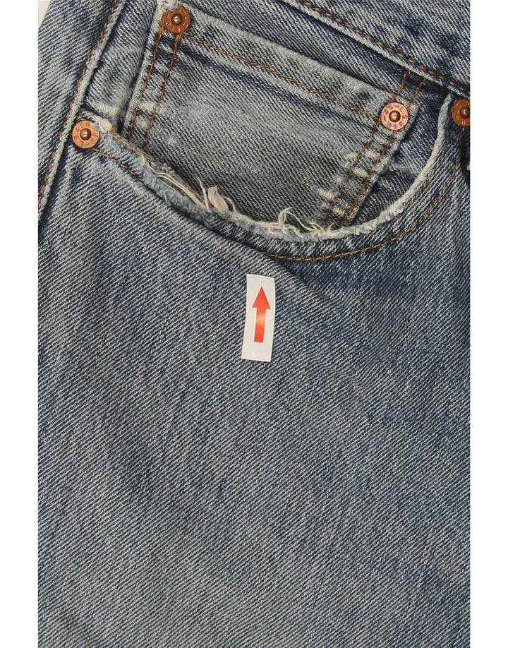 Levi's Jeans rectos desgastados 501 para hombre W34 L32 Algodón azul