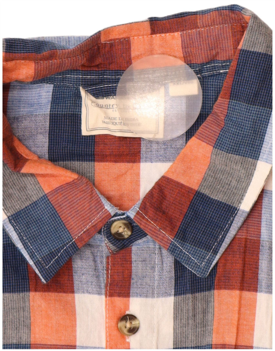 Camisa de manga corta para hombre Mountain Warehouse 2XL Algodón a cuadros multicolor