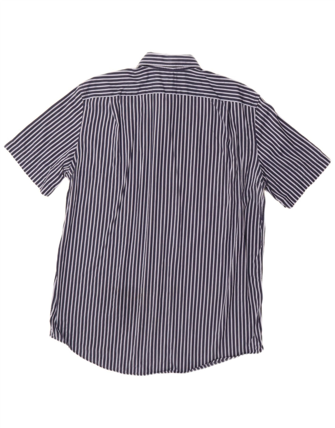 Camisa LACOSTE de manga corta para hombre Talla 43 XL Algodón azul marino a rayas