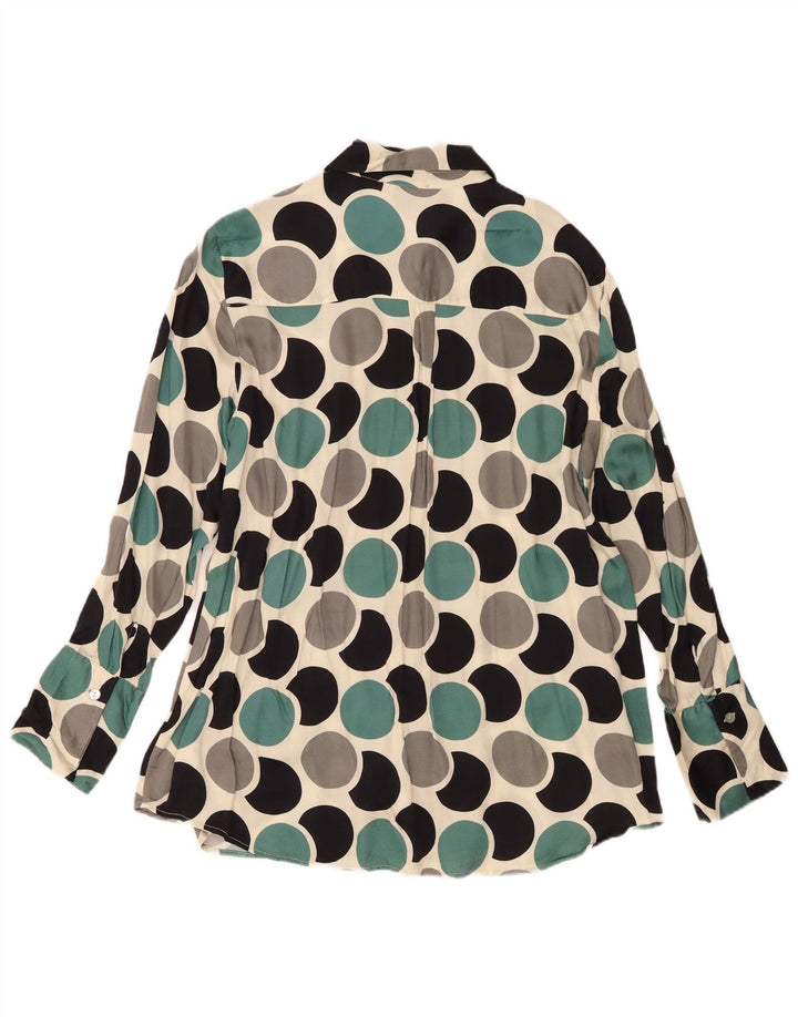 Blusa vintage para mujer IT 48 XL Geométrica multicolor